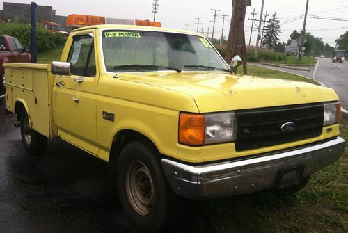 1988 ford f250 utility truck reading body 2wd 71k
