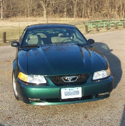 2000 ford mustang gt coupe 2-door 4.6l amazon green