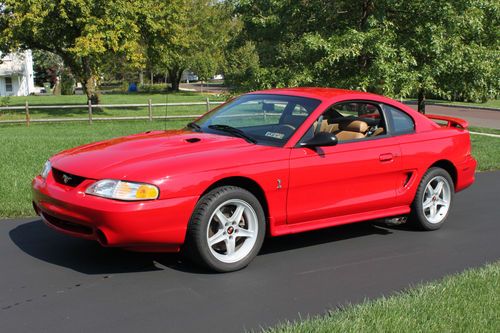 1997 ford mustang svt cobra: 9660 original miles and in excellent condition