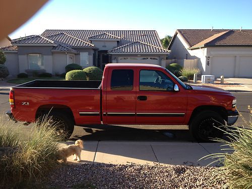 2001 chevy z-71 4x4 extended cab short bed pickup