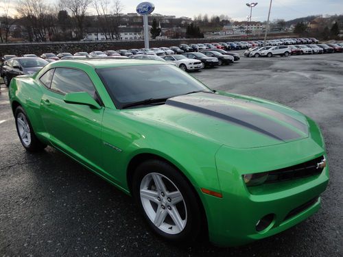 2011 chevy camaro coupe v6 automatic synergy green 20k miles clean carfax video!