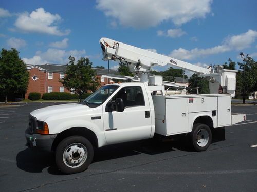 2000 ford f450 diesel "bucket truck" runs, drives and works perfect! no reserve!