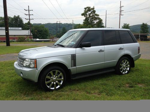 2007 range rover supercharged full size upgrades. exhaust!  chrome rims!  nice!
