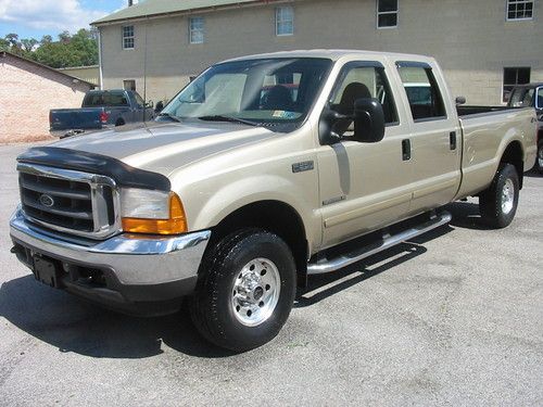 01ford f350 xlt 4wd crew cab 7.3 powerstroke diesel 1 ton nice 1 owner