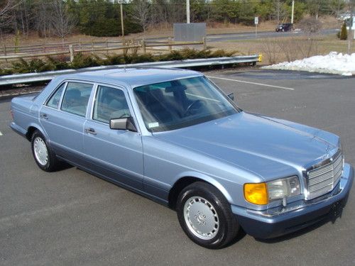 1991 mercedes-benz 420sel 28k miles rare color last year of w126 must see !!!