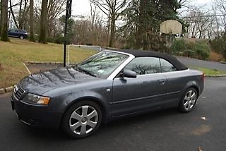 2003 audi a4 convertible 2-door 3.0l, 103k, gray, leather, heated seats, bose