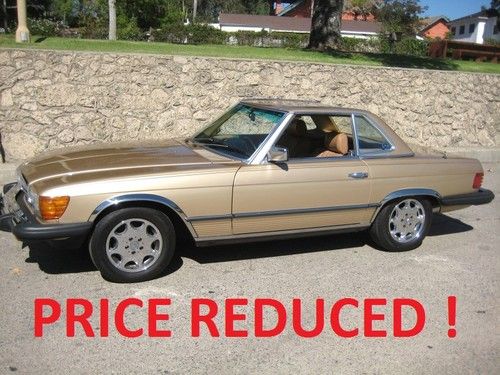 1984 380sl 65,000 miles both tops polished alloys new tires cd player calif.