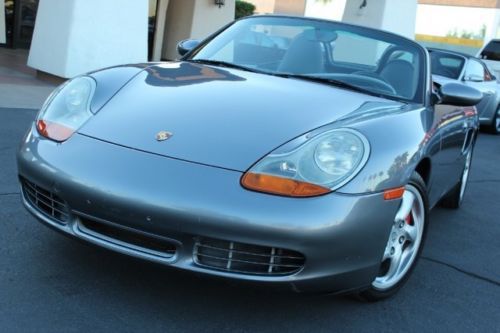 2002 porsche boxster s. 6 sp manual. clean in/out. gray/black. clean carfax.