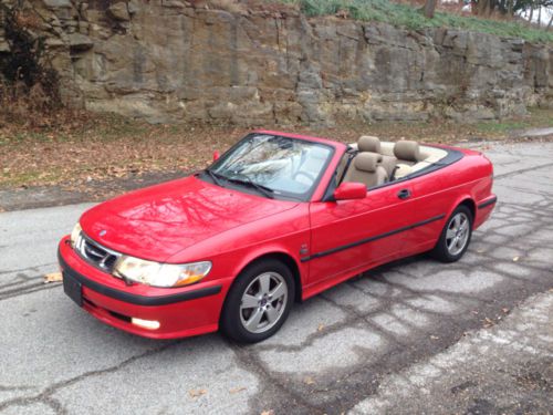2002 saab 9-3 convertible turbo 5 speed only 83k miles