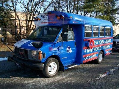Diesel 6.5l dual real wheels abs ny yankees and giants fan bus