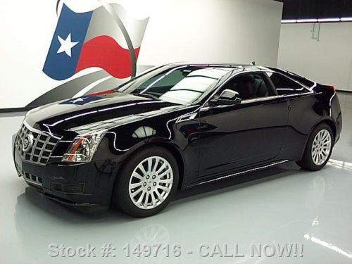 2012 cadillac cts 3.6 coupe leather black on black 16k texas direct auto