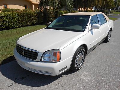 2001 cadillac dhs fla car extra sharp low miles heated seats nice upgraded top