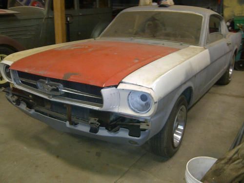 1965 mustang project fastback, a-code, factory 4bbl,