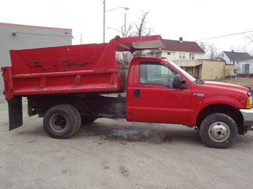 2001 f-350 xl super duty utility hauling/dump truck