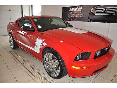 V8 low miles mileage 5 speed stick shift heated leather shelby wheels power red
