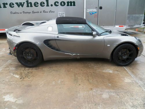 2008 lotus elise sc supercharged titanium gray red leather / texas salvage title