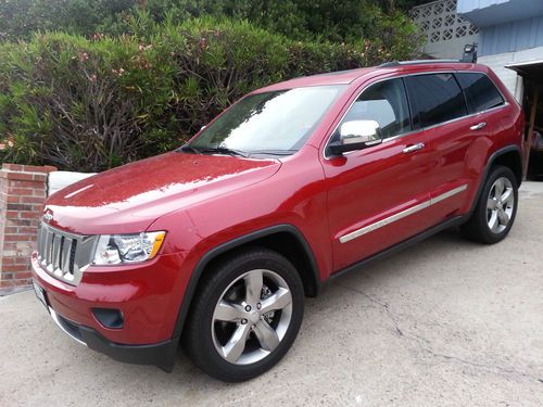 2011 jeep grand cherokee overland summit 4x4 v8 w tow package &amp; every option