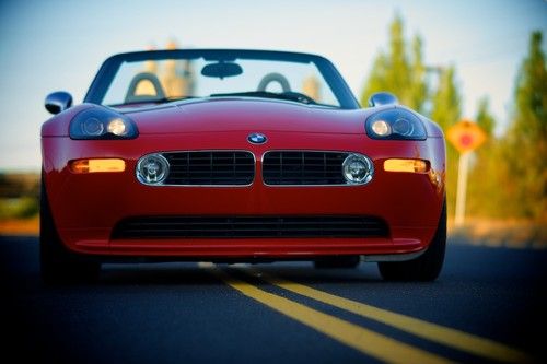 2002 bmw z8 roadster hardtop only 4768 miles red loaded all updates one owner