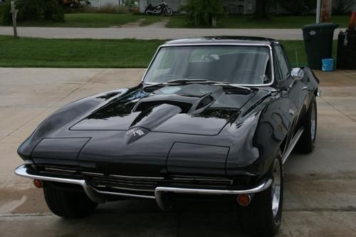 1966 corvette #'s matching l79 350hp tuxedo black on black