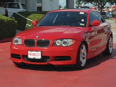 Red leather 135i moonroof alloy wheels paddle shifters