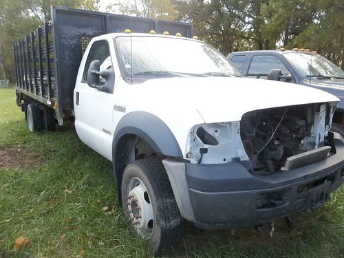 2007 ford f-450, 16ft flat bed, waltco lift gate, needs motor, 1-owner