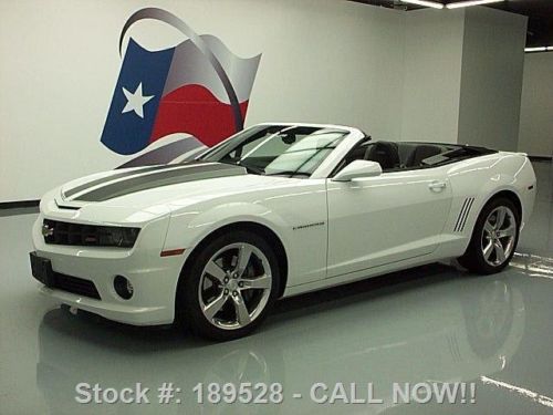 2011 chevy camaro ss2 rs convertible leather hud 19k mi texas direct auto