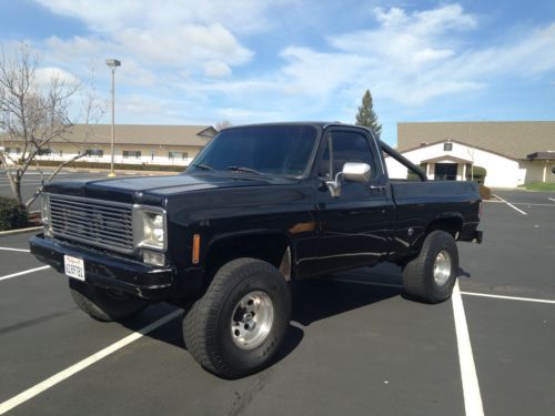 1978 chevy short bed 4x4 rust free ca truck