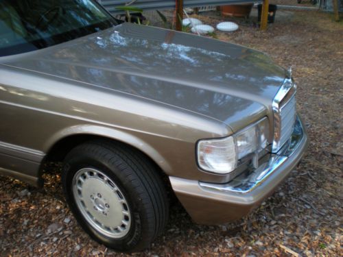 1991 mercedes 560sel finished in desert taupe over taupe mushroom leather