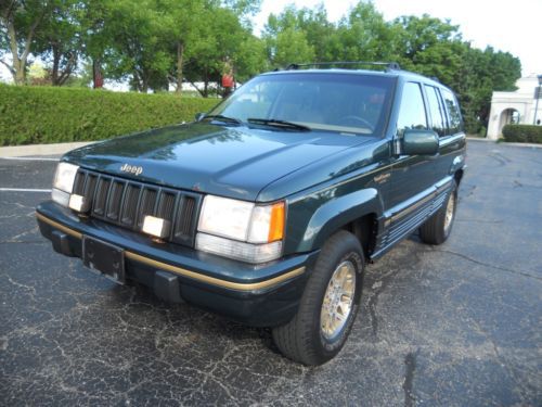 69k original miles - 1994 jeep grand cherokee limited 4-door 5.2l v8 4wd awd suv