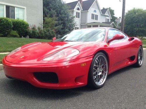 Ferrari 360 modena coupe red clean carfax tubi