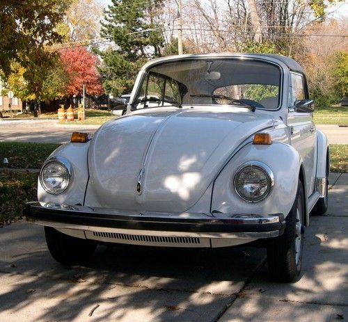 1979 vw super beetle convertible 16,280 orig miles - survivor 60+ pix +extras!!