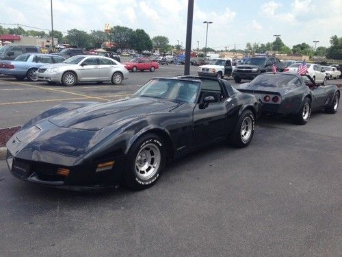 1981 chevrolet corvette 49k low miles black leather t-tops priced to sell cheap