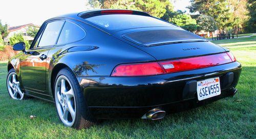 1997 911/993 carrera c2 coupe, 6 spd. black/black