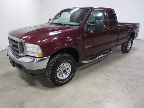 2004 ford f250 6.0l v8 turbo diesel xlt 4x4 ext cab long  bed 2 co owned 80pics