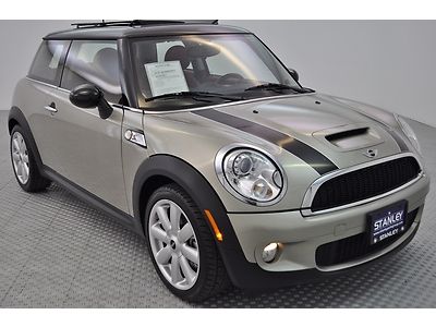 2007 mini cooper s clean carfax low miles sunroof redwood red leather no reserve
