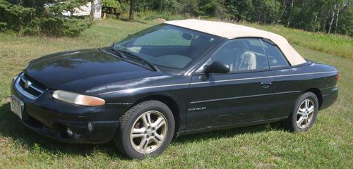 1997 sebring convertible jxi black &amp; tan new tires new muffler newer battery