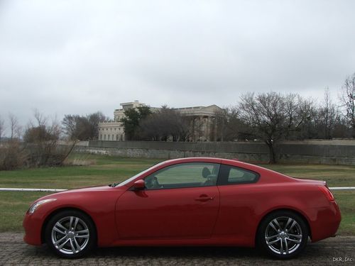 08 g37 coupe red/tan lthr htd seats nav b/u cam roof auto bose 1-owner
