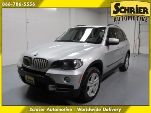 2008 bmw x5 4.8l awd silver navigation panoramic sunroof roof rack