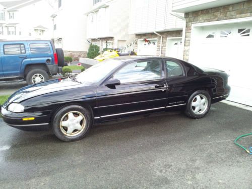 1998 chevrolet monte carlo ls coupe 2-door 3.1l v6 black on black