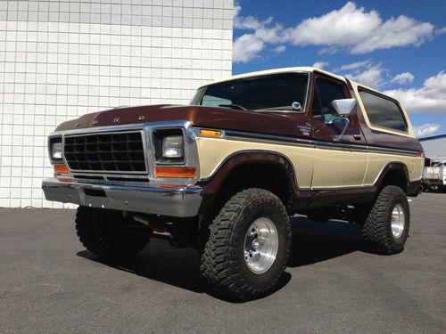 **must see** 1979 ford bronco xlt 4x4 - 351 v8 - lifted 33&#039;s clean!