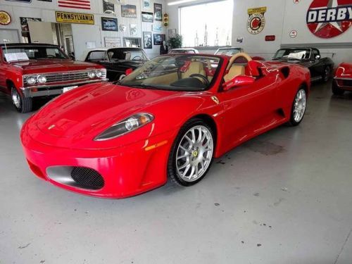 2005 ferrari 430 spyder rare more reliable 6 spd. trans. low  pampered mileage