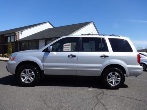 No reserve 2004 honda pilot ex-l awd 4wd 3.5l v6 3rd row leather one owner nice!