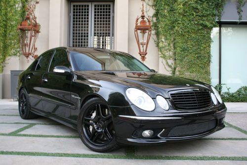 2004 mercedes benz e55 amg - v8 supercharged - blacked out - active seats -