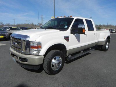 2010  f-350 king ranch dually 6.4l nav leather sunroof rear dvd bck-up cam