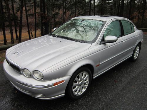 No reserve luxury sedan jaguar x type awd 4x4 souther no rust clean serviced! s