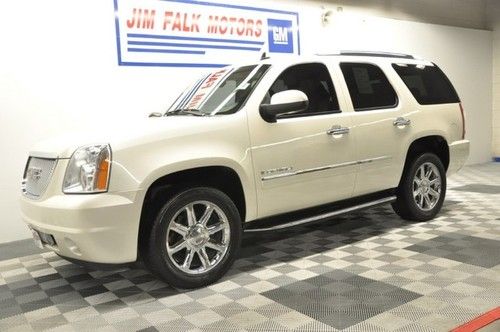 09 white diamond denali awd 4wd 1 owner heated cooled leather dvd navigation 10