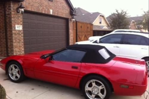 Red convertible fullly loaded leather seats alarm system
