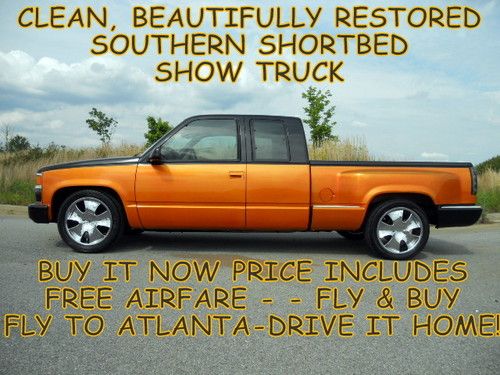 Beautiful restored classic southern chevrolet shortbed show truck free airfare