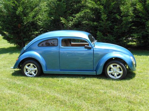 Custom ocean blue 1964 beetle