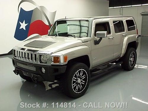 2007 hummer h3 4x4 sunroof htd leather 20" wheels 53k texas direct auto